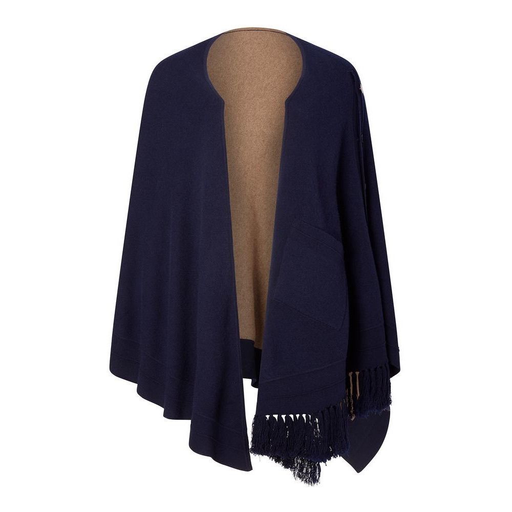 Yigal Azrouel Reversible Two Tone Cashmere Poncho - Picture 6 of 8